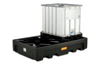Záchytná vana pro 2 IBC s ocelovým roštem, 1100 litrů Záchytná vana pro 2 IBC s ocelovým roštem, 1100 litrů