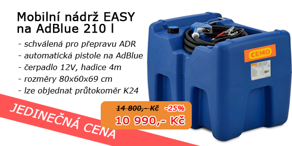 AKCE - mobilní nádrž na AdBlue 210 l - sleva 25%