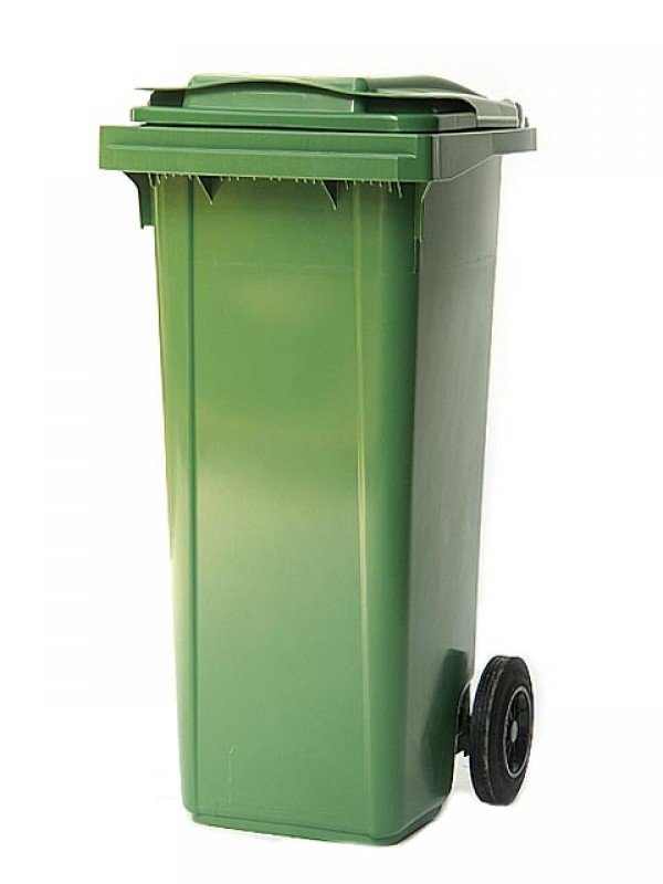 Plastová popelnice zelená 120 litrů - Kliknutím na obrázek zavřete