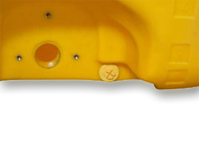 Plastový sud obdélníkový, žlutý, 2000 l - Kliknutím na obrázek zavřete