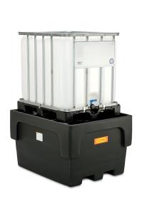 Záchytná vana pro IBC s PE roštem, 1100 litrů