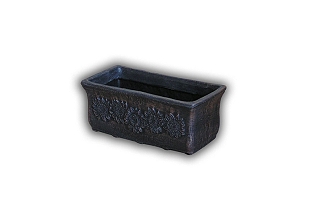 Dekorační truhlík s patinou na květiny 39x16x19 cm