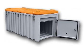 Box na nářadí CEMbox 750 litrů, 2x zámek, boční dvířka
