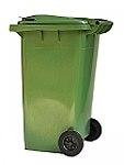 Plastová popelnice zelená 240 litrů