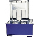 Záchytná vana pro jeden IBC 1000 litrů, kovová, lakovaná